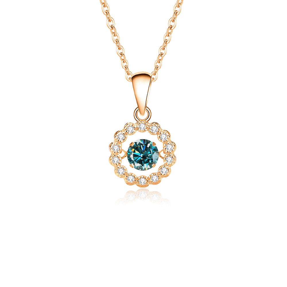 New S925 pure silver minimalist forest style sunflower necklace, niche pendant, agile collarbone chain