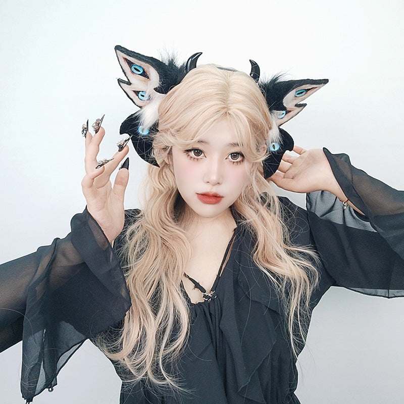 Halloween Devil Cthulhu Beast Ear Headwear Spread Dress Simulation Plush Ear Hairband Hair Ornament