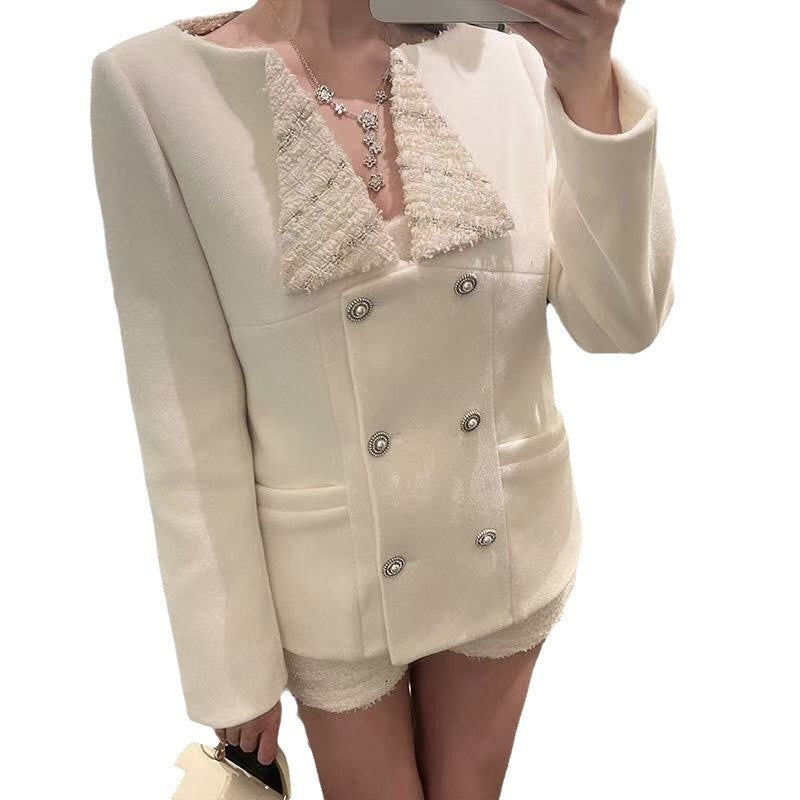 New high-end Graf floral double necklace with tassels, light luxury, niche, minimalist temperament, butterfly collarbone chain