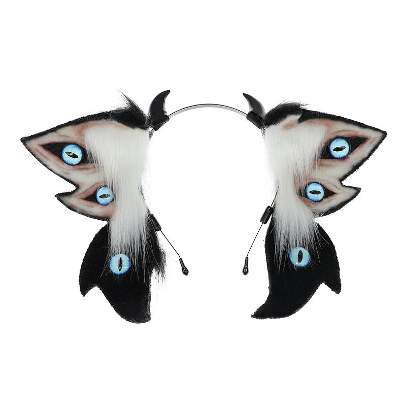 Halloween Devil Cthulhu Beast Ear Headwear Spread Dress Simulation Plush Ear Hairband Hair Ornament