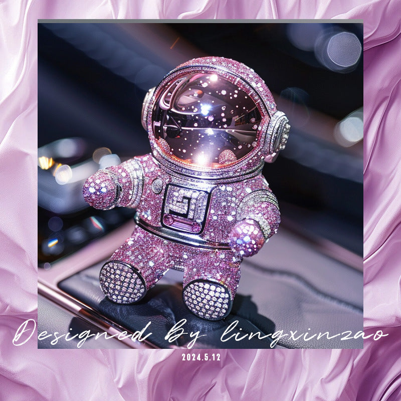 Lingxin Jewelry Astronaut Brooch European Home Decor Car Accessories Birthday Gift