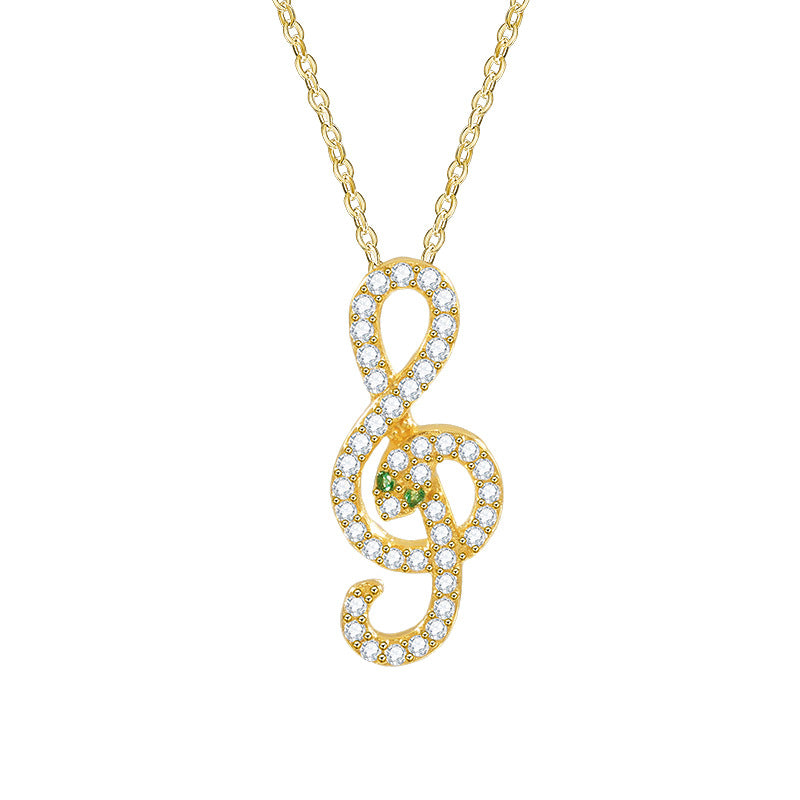 Ins note snake necklace versatile sweater chain electroplated platinum collarbone chain fashion accessory