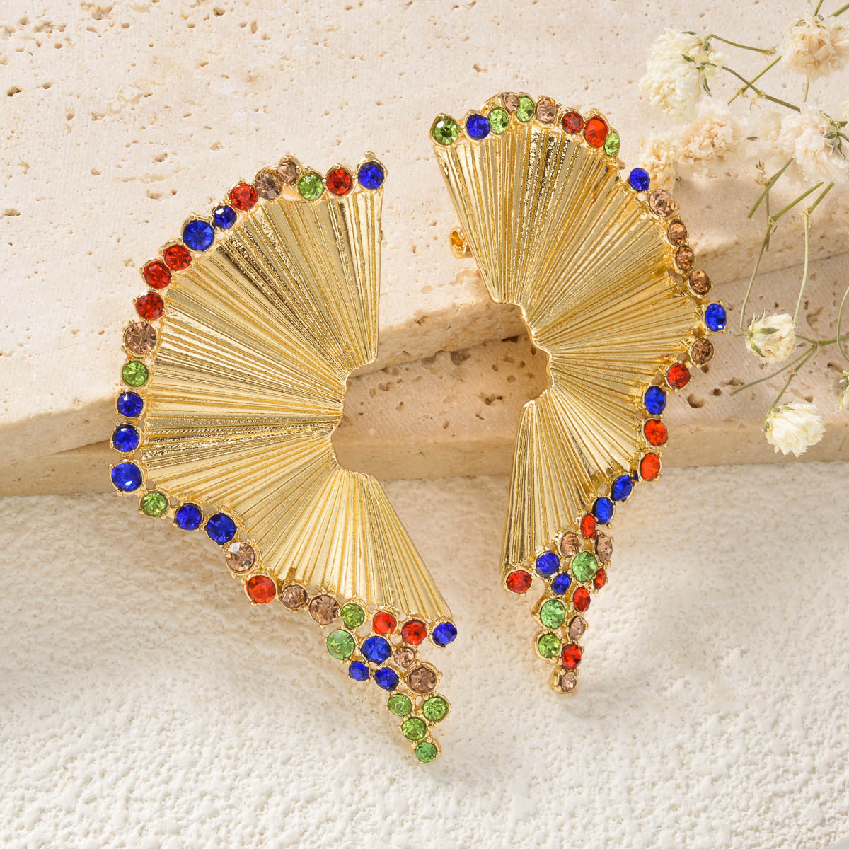 Dubai 18K Gold Plated Middle Eastern Fashion Necklace+Bracelet+Earrings+Ring Set