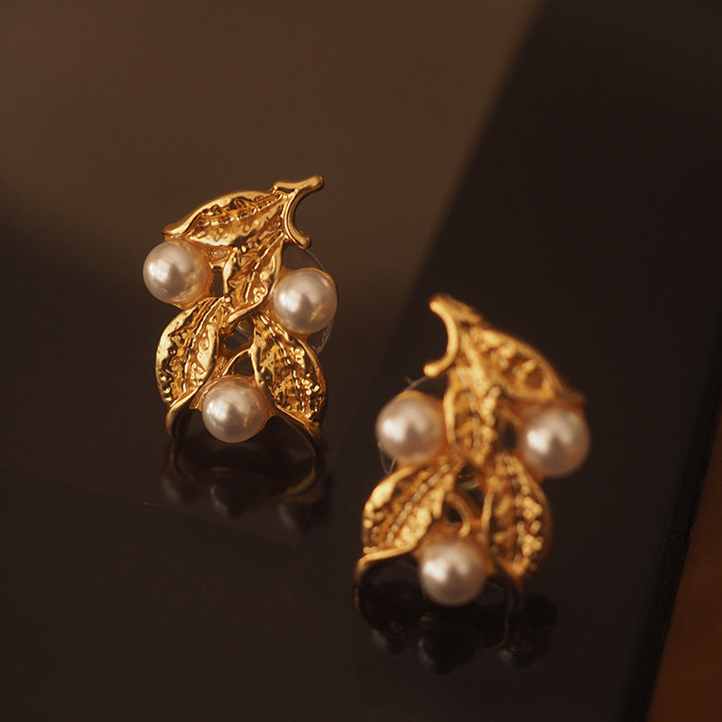 Pearl Retro Western Antique Trifari Cuifali Qingdao Vintage Earrings Earclip No Ear Hole