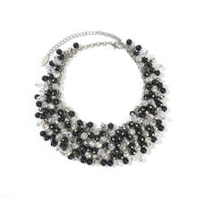Turquoise Fashion Necklace Women Exaggerated Crystal Necklace Women's Clavicle Chain Beaded Jewelry