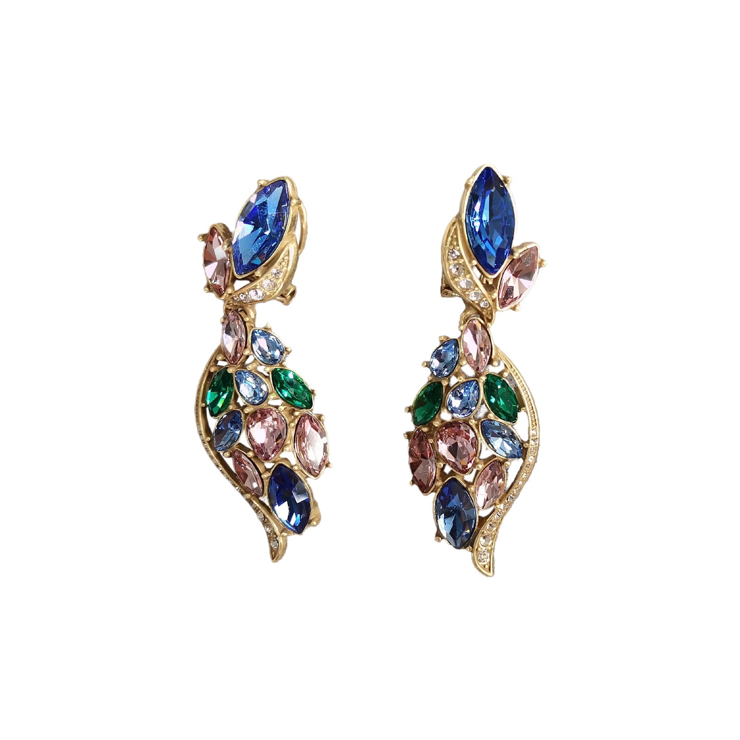 Vintage zirconia cicada wing earrings necklace with medieval style, European and American style jewelry set