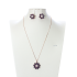 earrings Autumn and winter niche flower jewelry set with diamond crystal for women necklace and earrings