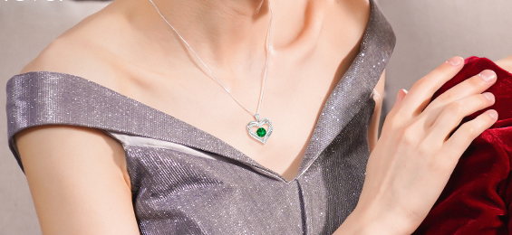 CDE Timeless Heart Necklace for Her – 925 Sterling Silver Jewelry, A Gift of Love for Mother’s Day