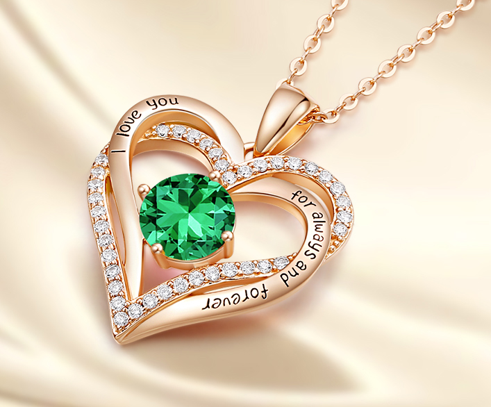 CDE Timeless Heart Necklace for Her – 925 Sterling Silver Jewelry, A Gift of Love for Mother’s Day