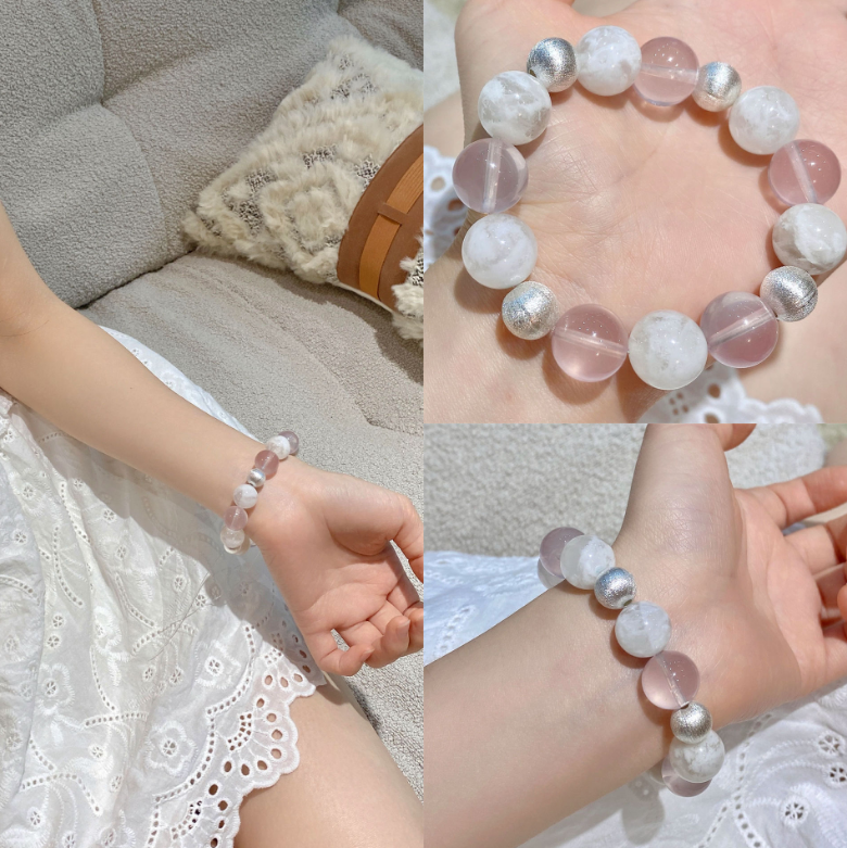 S925 silver gold-plated sandalwood bead string jewelry