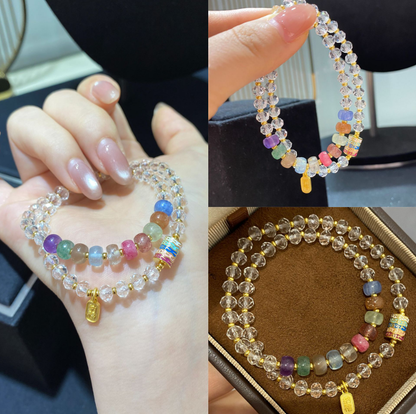 S925 silver gold-plated sandalwood bead string jewelry