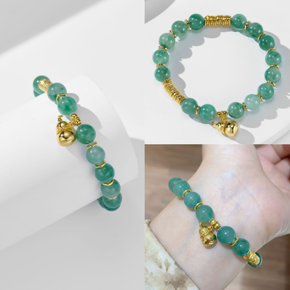 S925 silver gold-plated sandalwood bead string jewelry