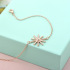necklace  Guanming silver jewelry sterling silver hand jewelry Korean style sunflower micro-embellished bracelet for women