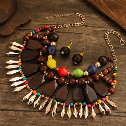 necklace  Multi-layered multi-color Arabic style  necklace