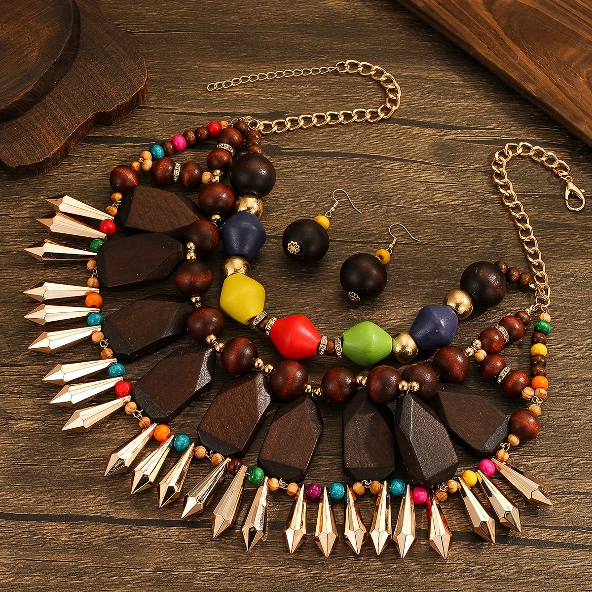 necklace  Multi-layered multi-color Arabic style  necklace