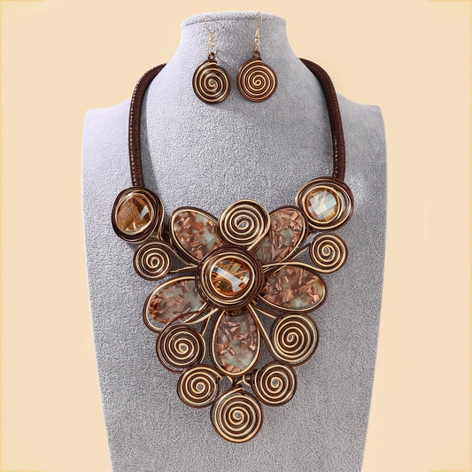 necklace  Handmade jewelry set with earrings and necklace