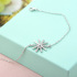 necklace  Guanming silver jewelry sterling silver hand jewelry Korean style sunflower micro-embellished bracelet for women