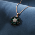 earrings  Autumn and winter niche flower jewelry set with diamond crystal for women necklace and earrings