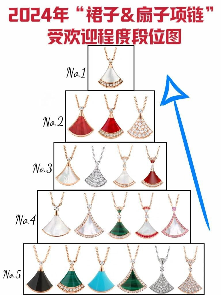 High end fan-shaped necklace, silver necklace, shell shape, 2025 new item, give your girlfriend a Valentine's Day gift