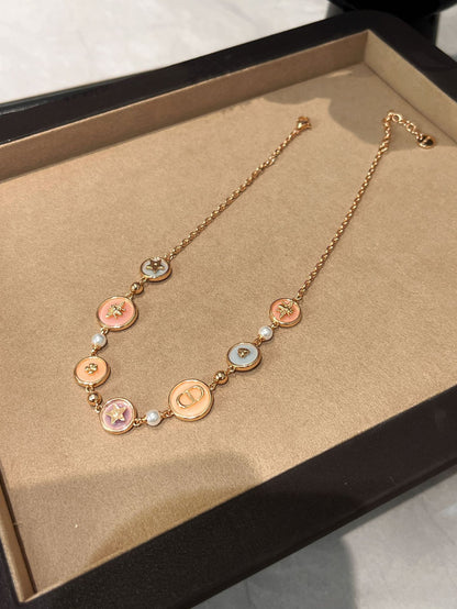 New Dijia Candy Macaron Pentagram Necklace