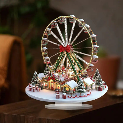 Ferris wheel logo, home desktop decoration, Christmas decoration