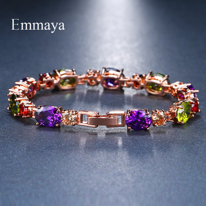 Fashion Color Zircon Bracelet Series Women's Fashion Jewelry Wholesale