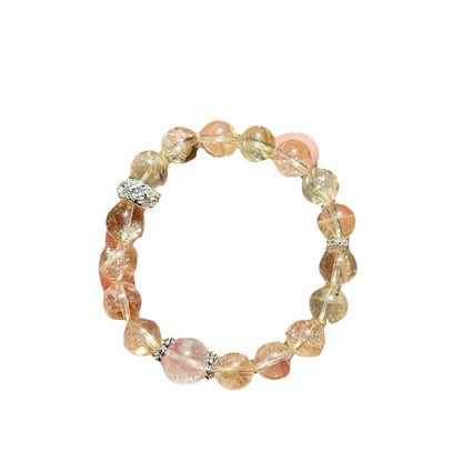 New Original Design Natural Yellow Ace Bracelet Yellow Crystal Lion Awakening White Crystal Bracelet