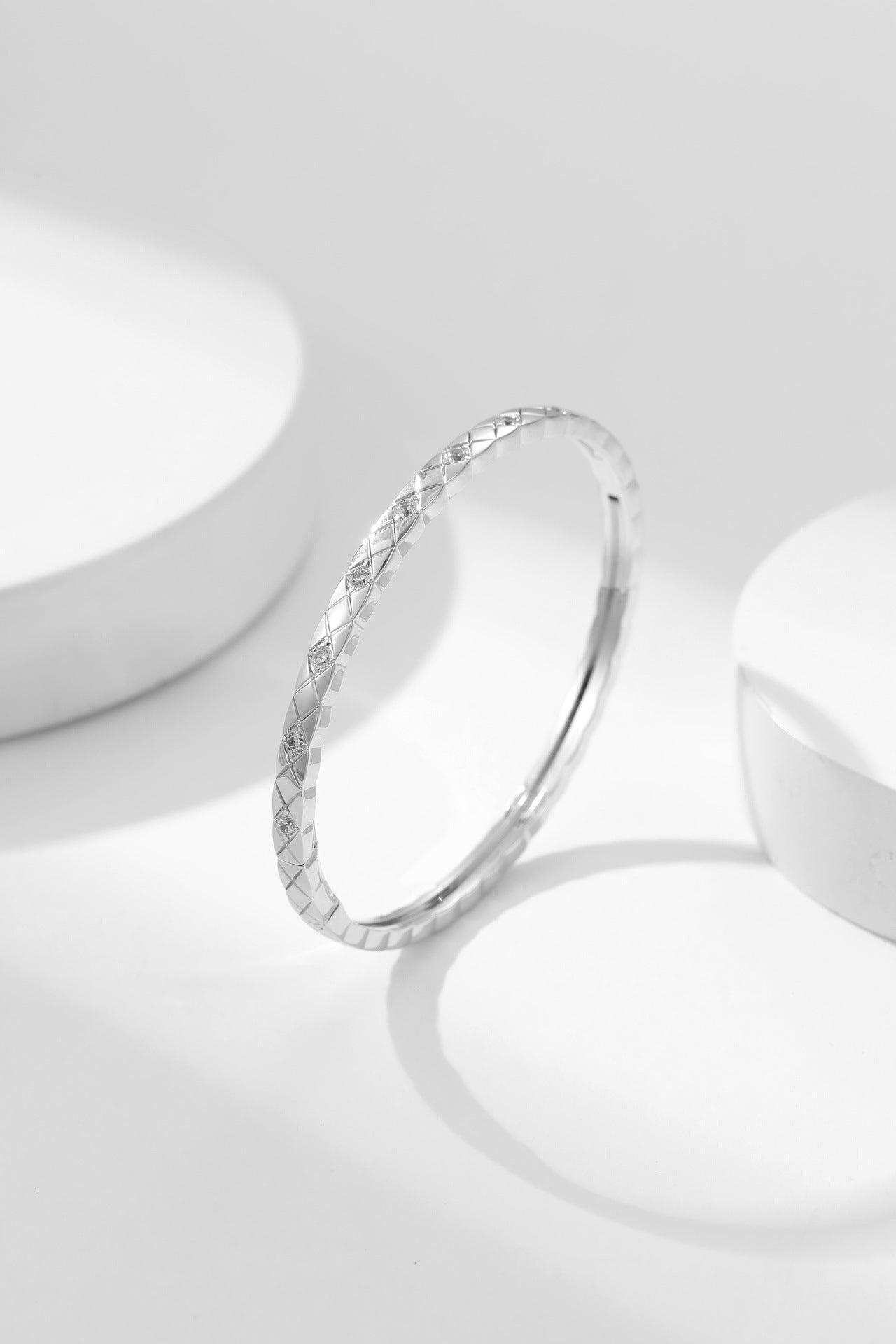 Coco diamond studded bracelet, high version, narrow version, wide version, CNC precision rose gold bracelet