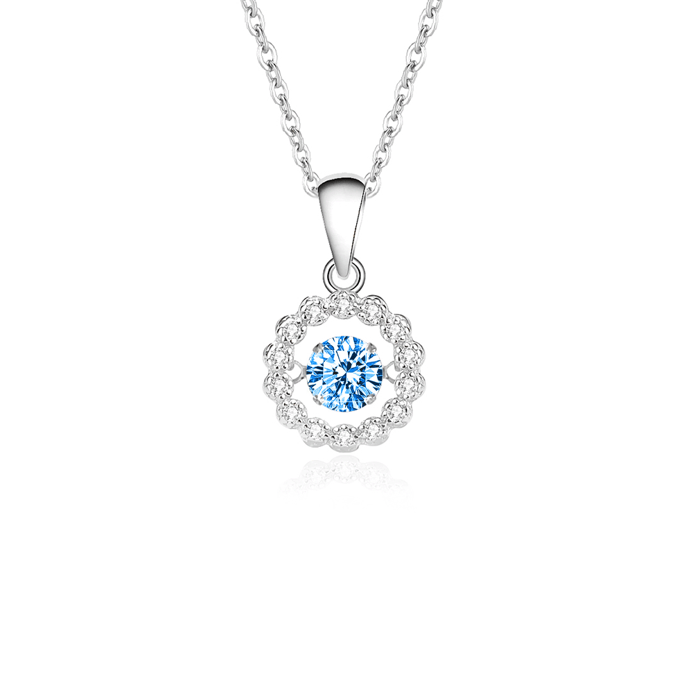New S925 pure silver minimalist forest style sunflower necklace, niche pendant, agile collarbone chain