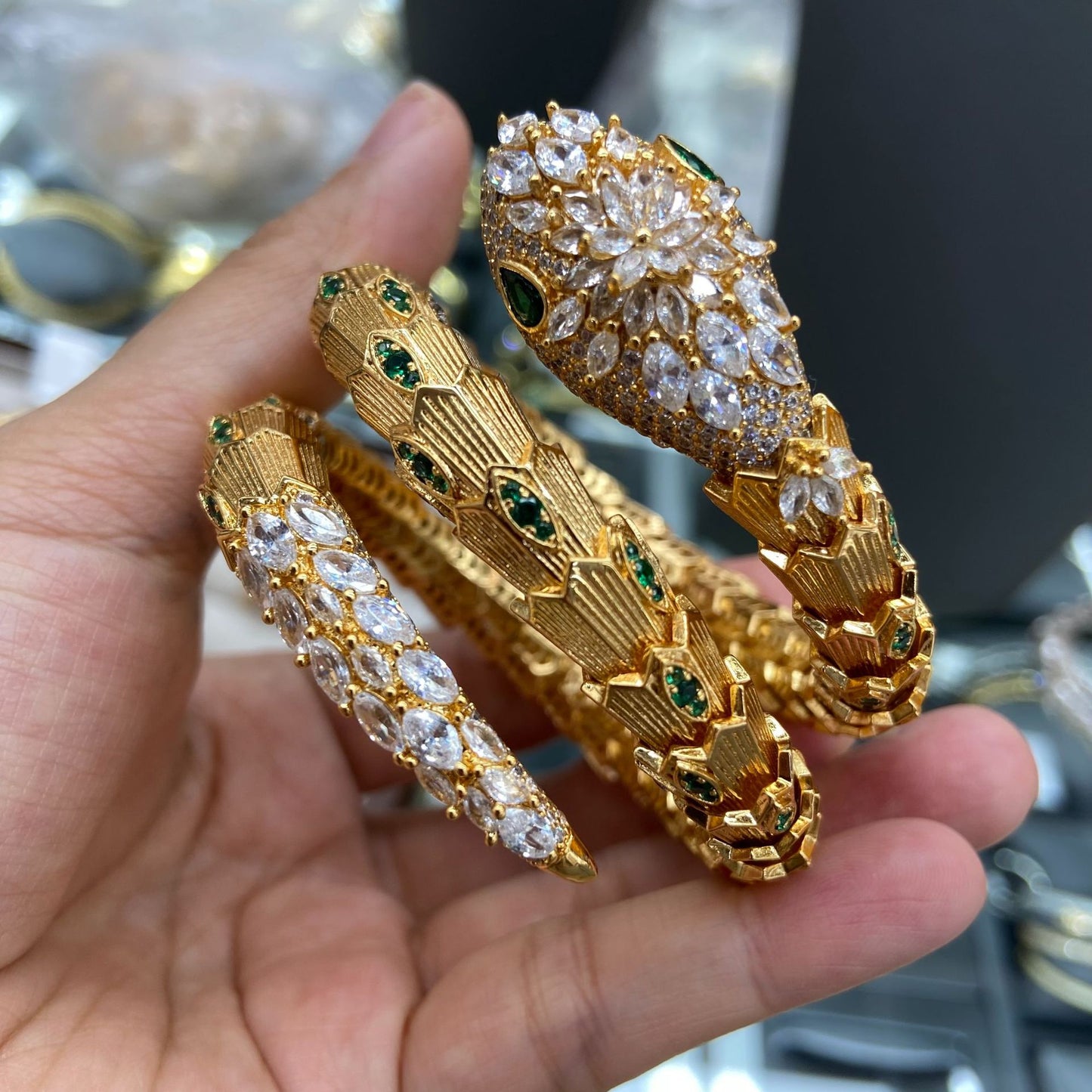 WRAN new five piece snake necklace bracelet earring set