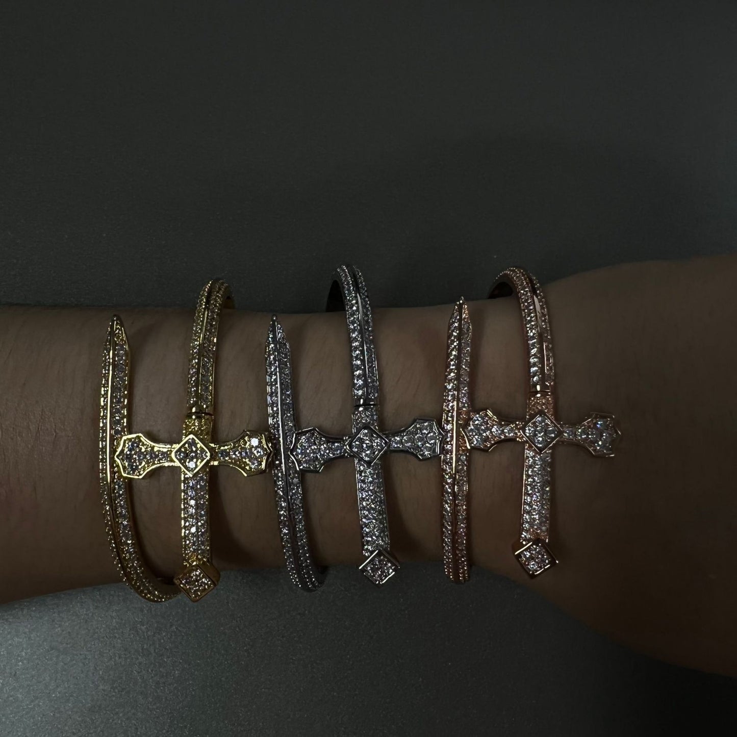 bracelet  Hip-hop ancient cute European and American new product Sword of Justice bracelet copper inlaid with zirconium