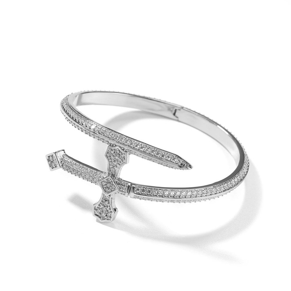 bracelet  Hip-hop ancient cute European and American new product Sword of Justice bracelet copper inlaid with zirconium