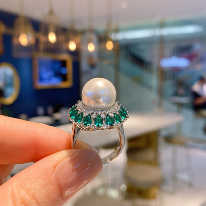 New Emerald Australian Pearl Earrings, Rings, Necklaces, Air Earrings, Fashion Accessories