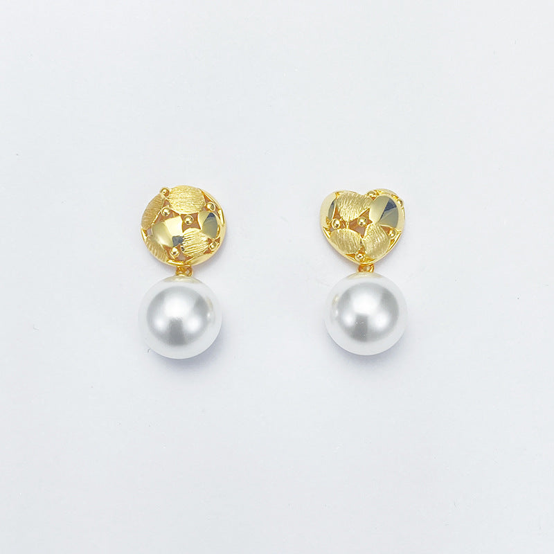 Fashion jewelry pearl earrings S925 pure silver source factory can customize according to pictures
