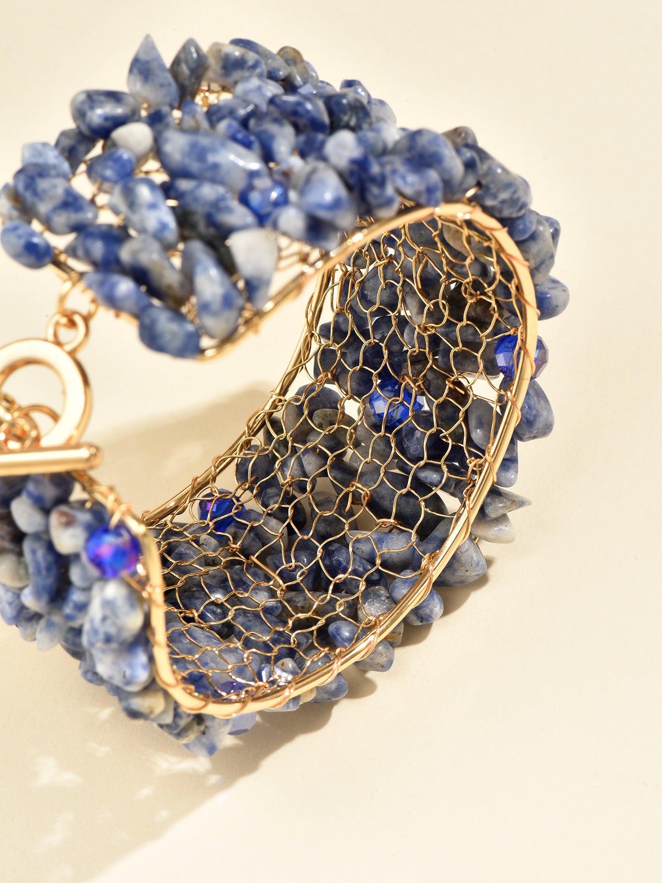 bracelet  Wholesale is available starting from 20 pieces.Natural turquoise pure hand-woven copper mesh retractable adjustable size pure copper frame large bracelet