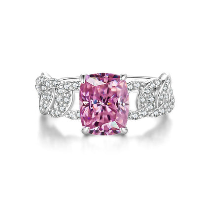 Moissanite ring fashion jewelry 925 sterling silver ring
