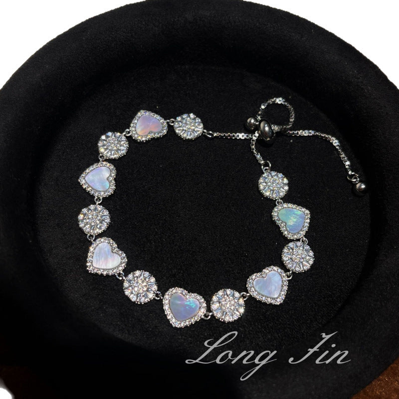 French Retro Shell Love Bracelet Fashion Handmade