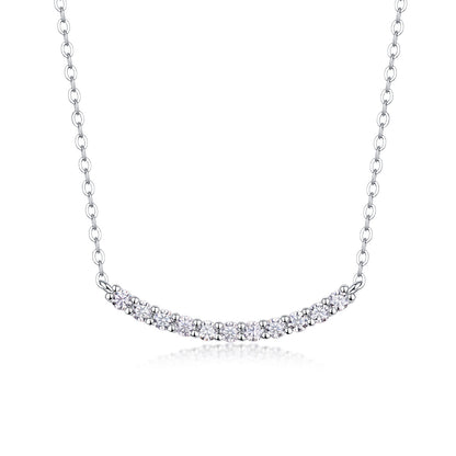 S925 silver new necklace moissanite necklace hot selling spot collarbone chain