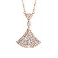 High end fan-shaped necklace, silver necklace, shell shape, 2025 new item, give your girlfriend a Valentine's Day gift