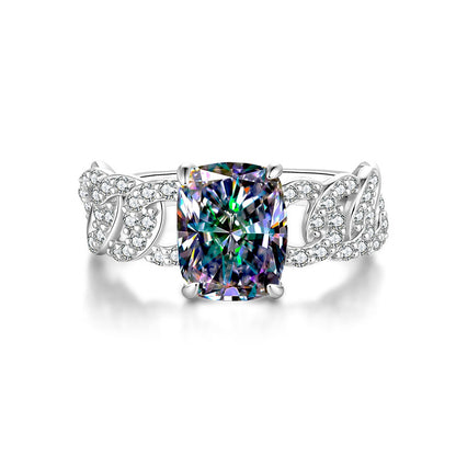 Moissanite ring fashion jewelry 925 sterling silver ring