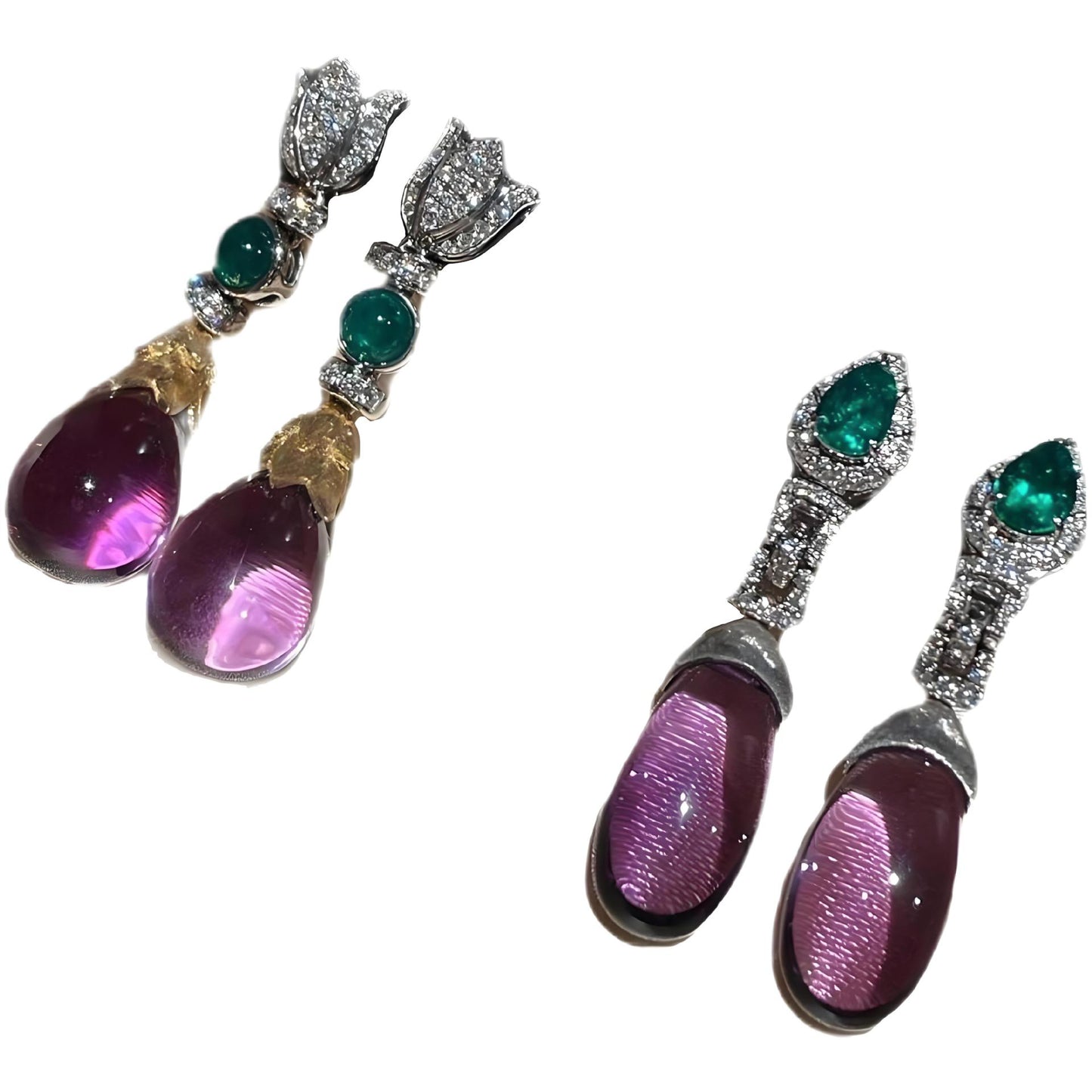 Purple is very charming, with high beauty value. Purple earrings are light and luxurious, versatile earrings.