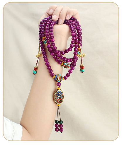 necklace  Long jade necklace for women Nepalese tassel crossbody chain ethnic style