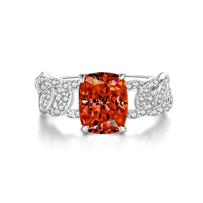 Moissanite ring fashion jewelry 925 sterling silver ring