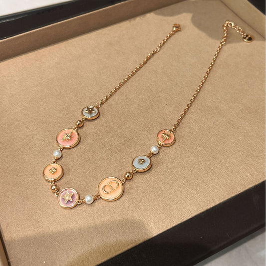 New Dijia Candy Macaron Pentagram Necklace