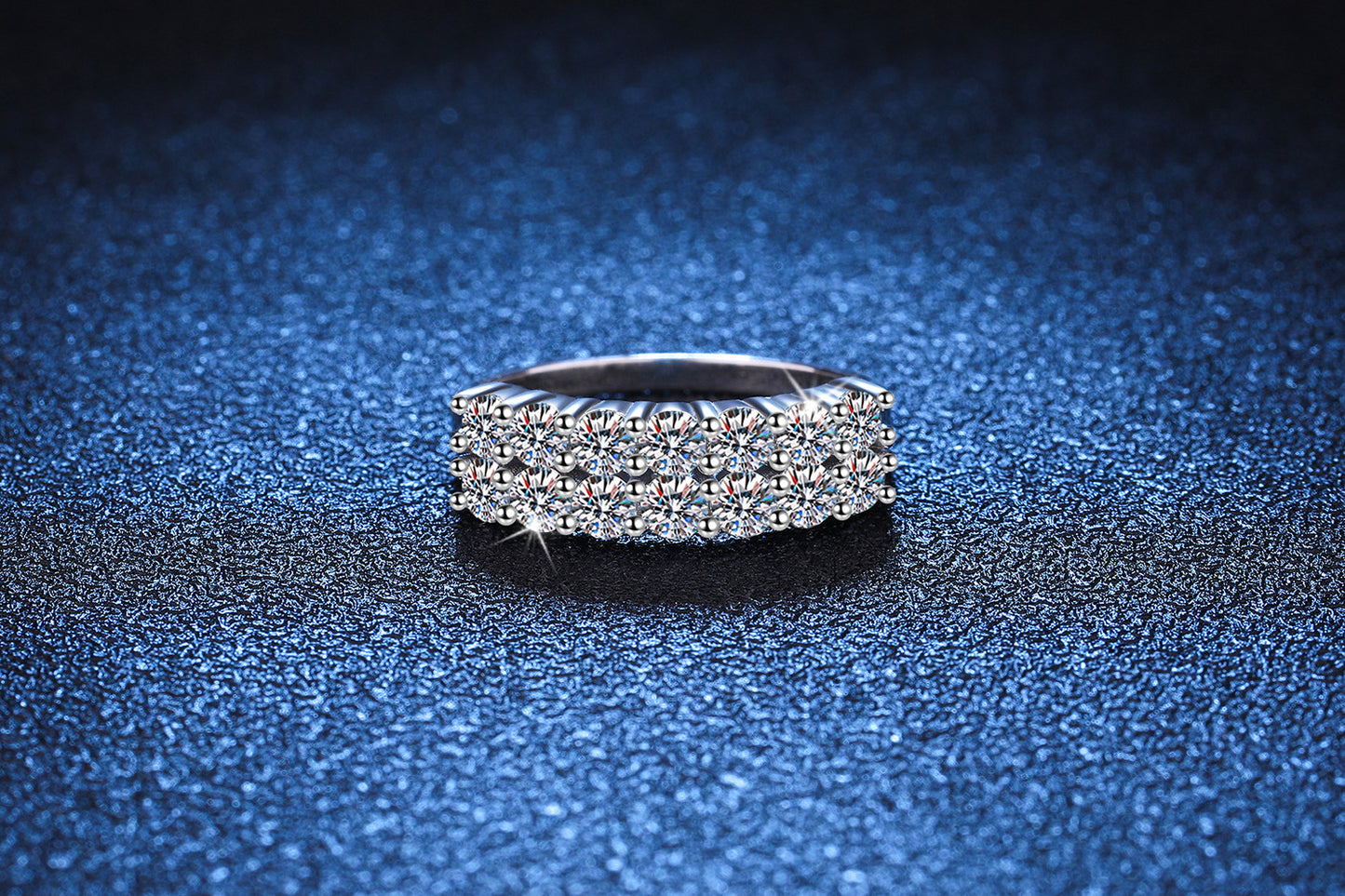 ring  925 silver ring Mosan diamond ring