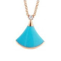 High end fan-shaped necklace, silver necklace, shell shape, 2025 new item, give your girlfriend a Valentine's Day gift