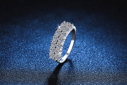ring  925 silver ring Mosan diamond ring
