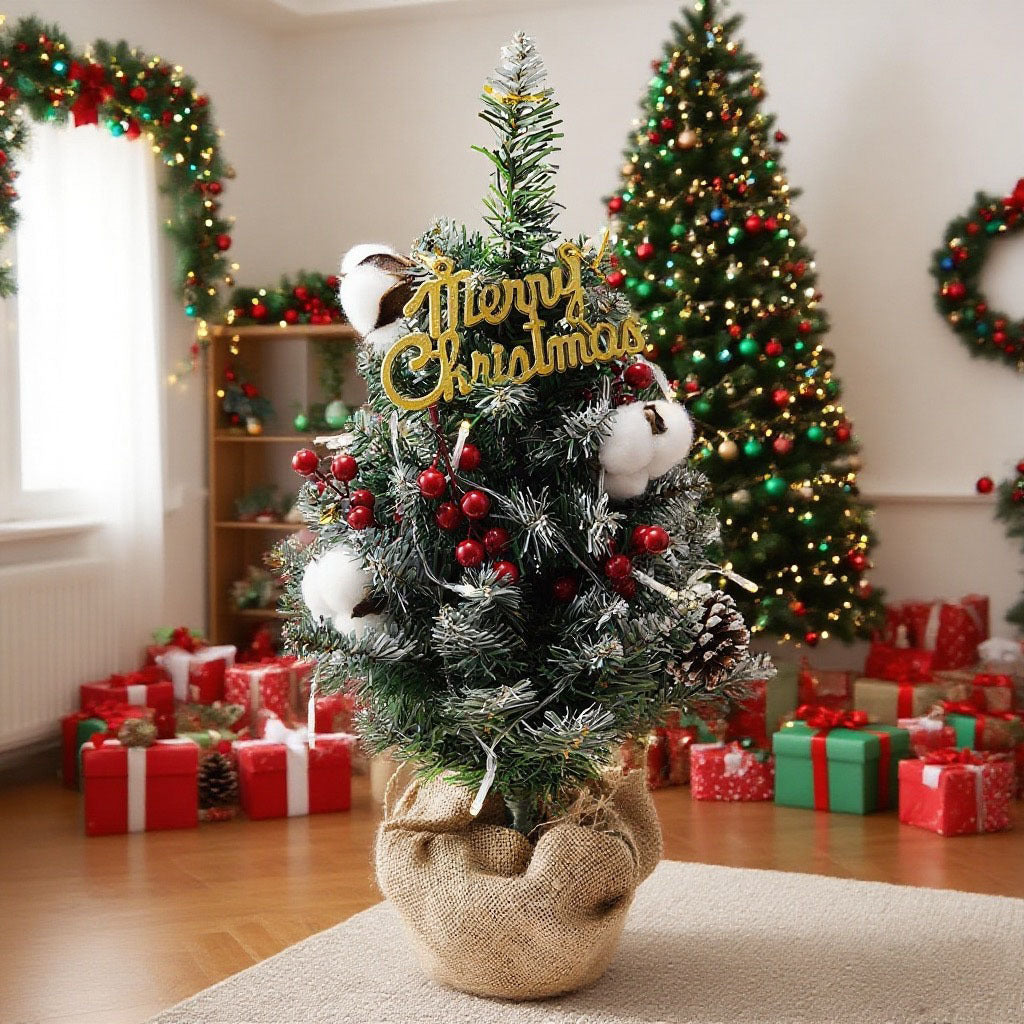 New luminous mini 53cm simulated LED Christmas tree Christmas decoration ornament
