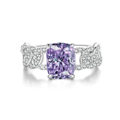 Moissanite ring fashion jewelry 925 sterling silver ring