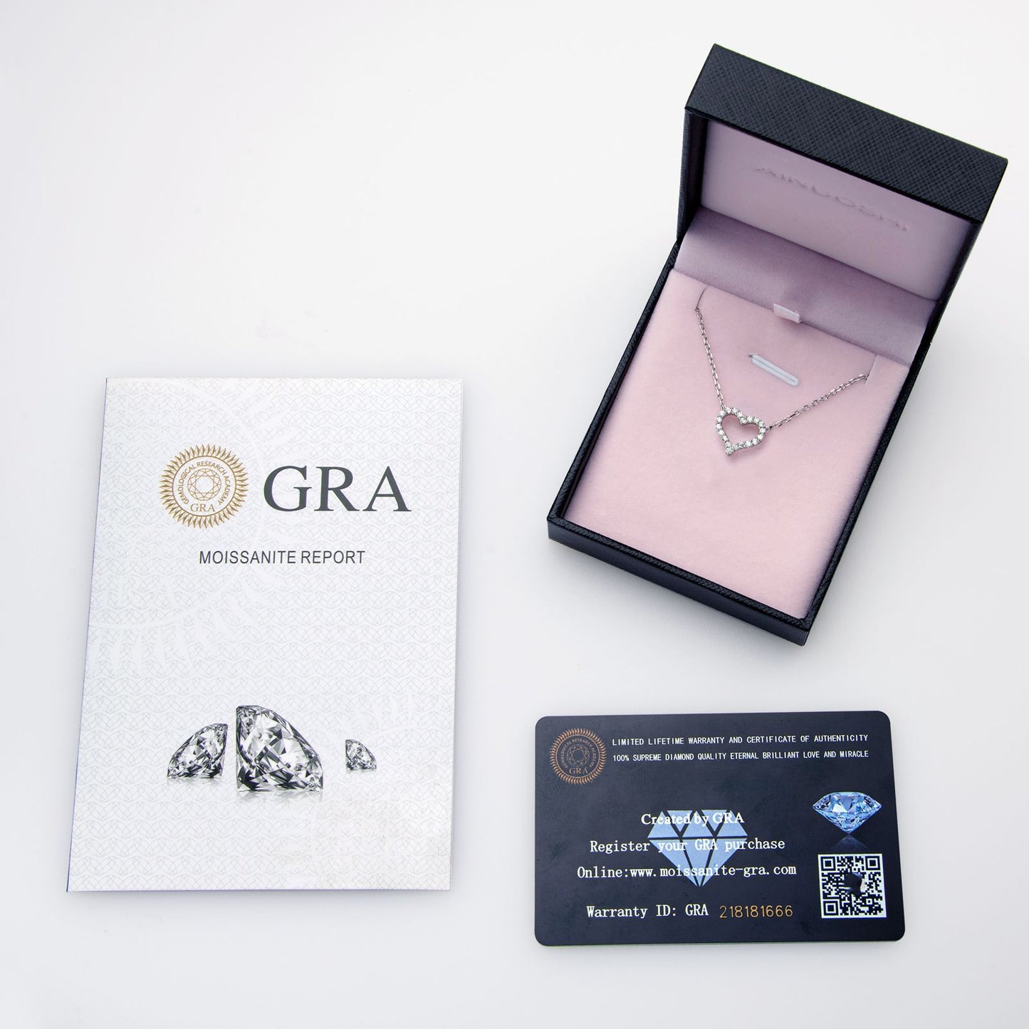 Internet celebrity hot selling ins style 925 sterling silver moissanite necklace with hollow heart collarbone chain pendant